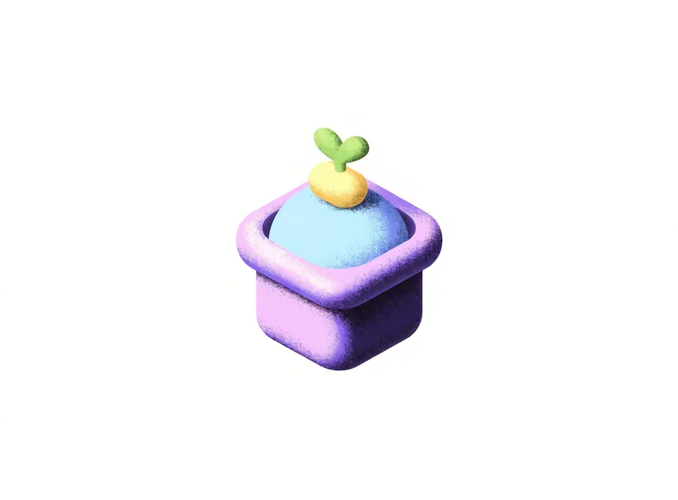 Small sprout in a pot — starter package